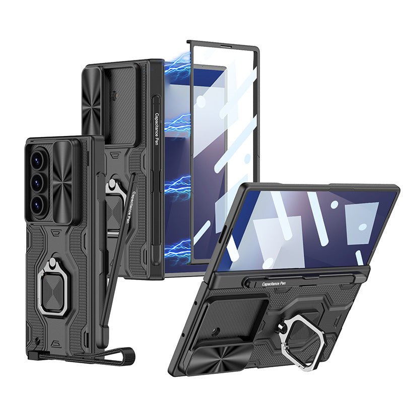 Armor Outdoor All - inclusive Phone Case With Pen Slot & Snap Ring For Galaxy Z Fold 7