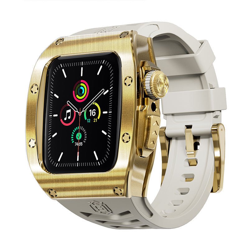 Luxurious Titanium Alloy Case Strap For Apple iWatch 44/45/49 mm